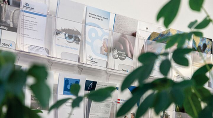 BVN- und Blickpunkt-Auge-Flyer und Broschüren